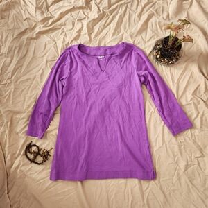 Duluth Cotton Purple Long Sleeve Top